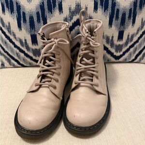 Dr. Martens Light Pink Lace-Up Boots